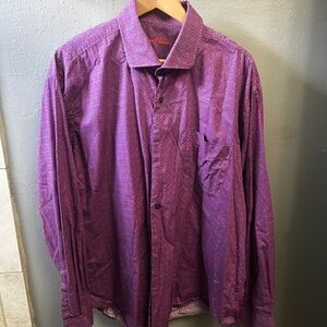 Alan Flusser Purple Dress Shirt